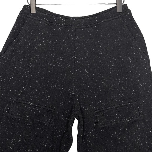 Alembika Pants Womens Large Elastic Waist Pull On Wide Leg Cargo Crop Sweatpants - Picture 2 of 11